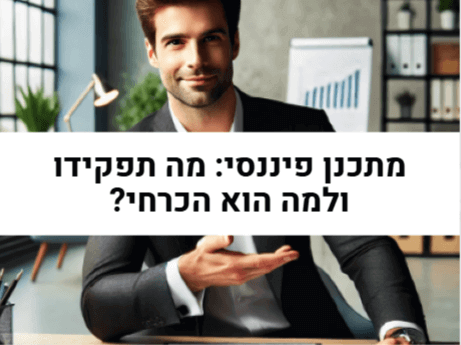 מתכנן פיננסי מה תפקידו ולמה הוא הכרחי